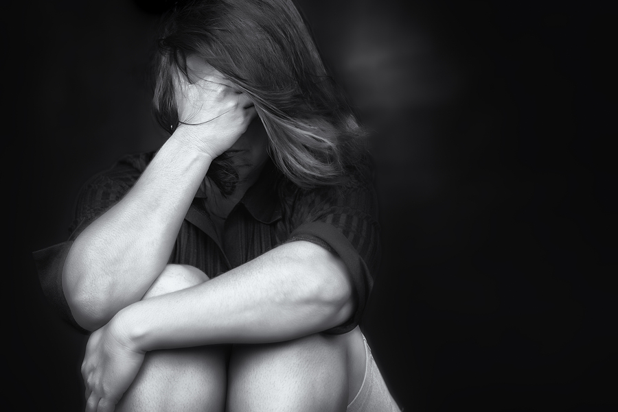 girl with depression