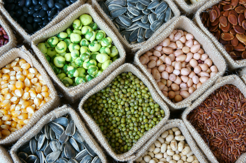 Collection Of Grain, Cereal, Seed, Bean