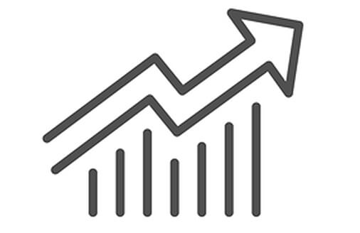 Graph rising notably