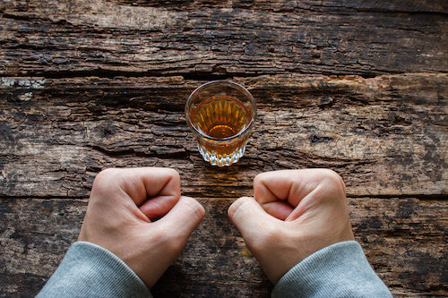 Man Shows Willpower Not To Drink Alcohol