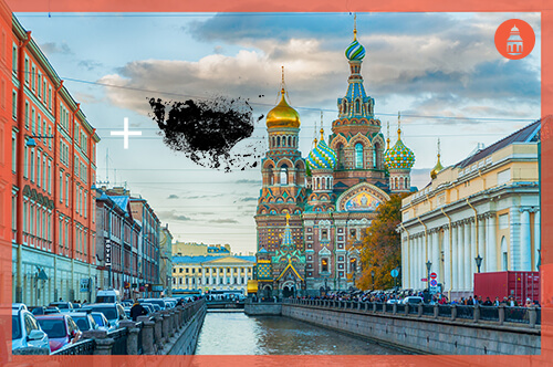 phenibut powder hovering over russia