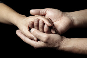 Receiving support from your partner.