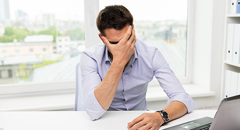 stressed man